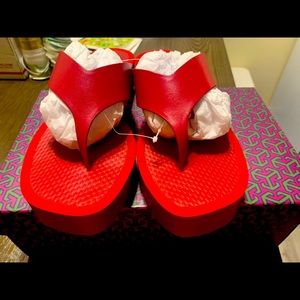 Tory Burch platform flip flops ❣️